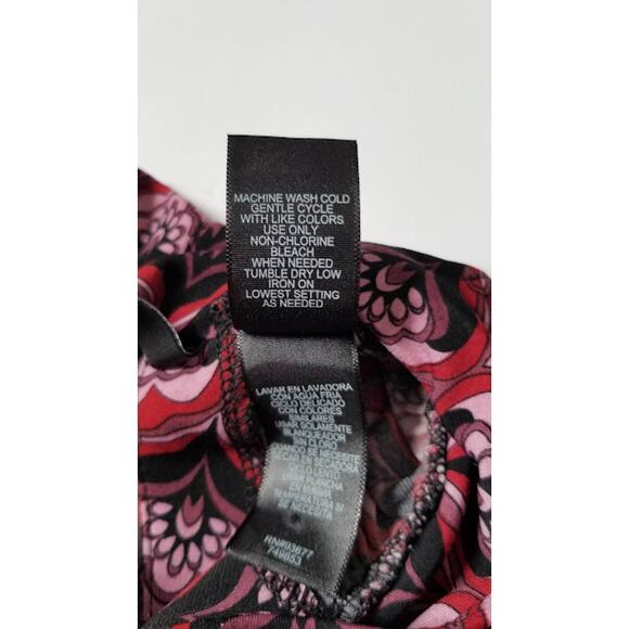 Bisou Bisou Women's Michele Bohot Keyhole Floral top Sz L - Picture 7 of 8